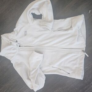 North Face White Zip Up